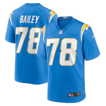 mens nike zack bailey powder blue los angeles chargers play